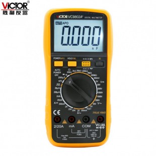 胜利仪器(VICTOR) 3 1/2位数字万用表 VC9802A+