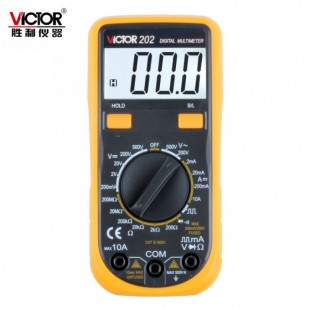 胜利仪器(VICTOR) 掌上型数字万用表 VC202